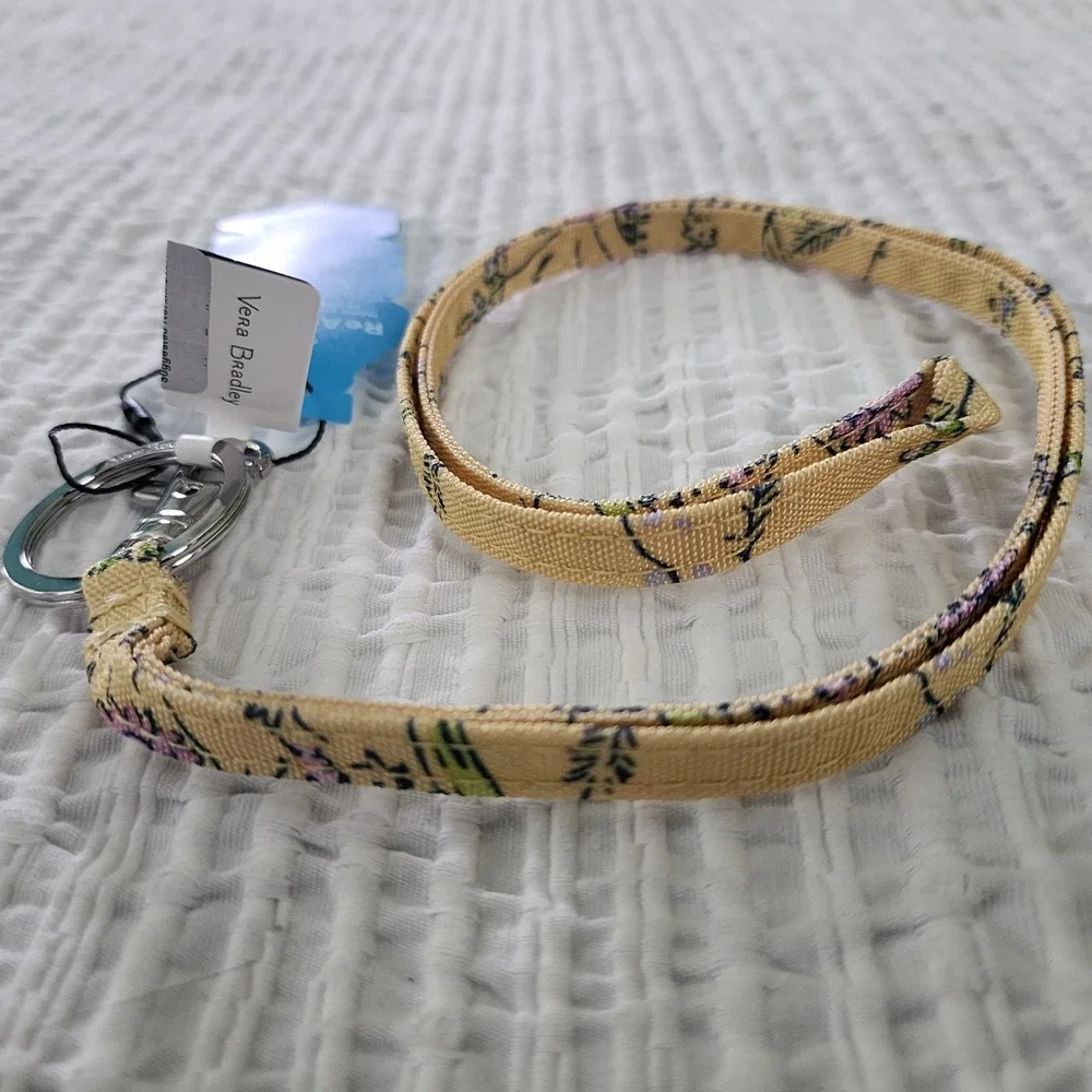 Vera Bradley ReActive Lanyard Sunlit Garden Yellow Floral 26692-12550 NWT